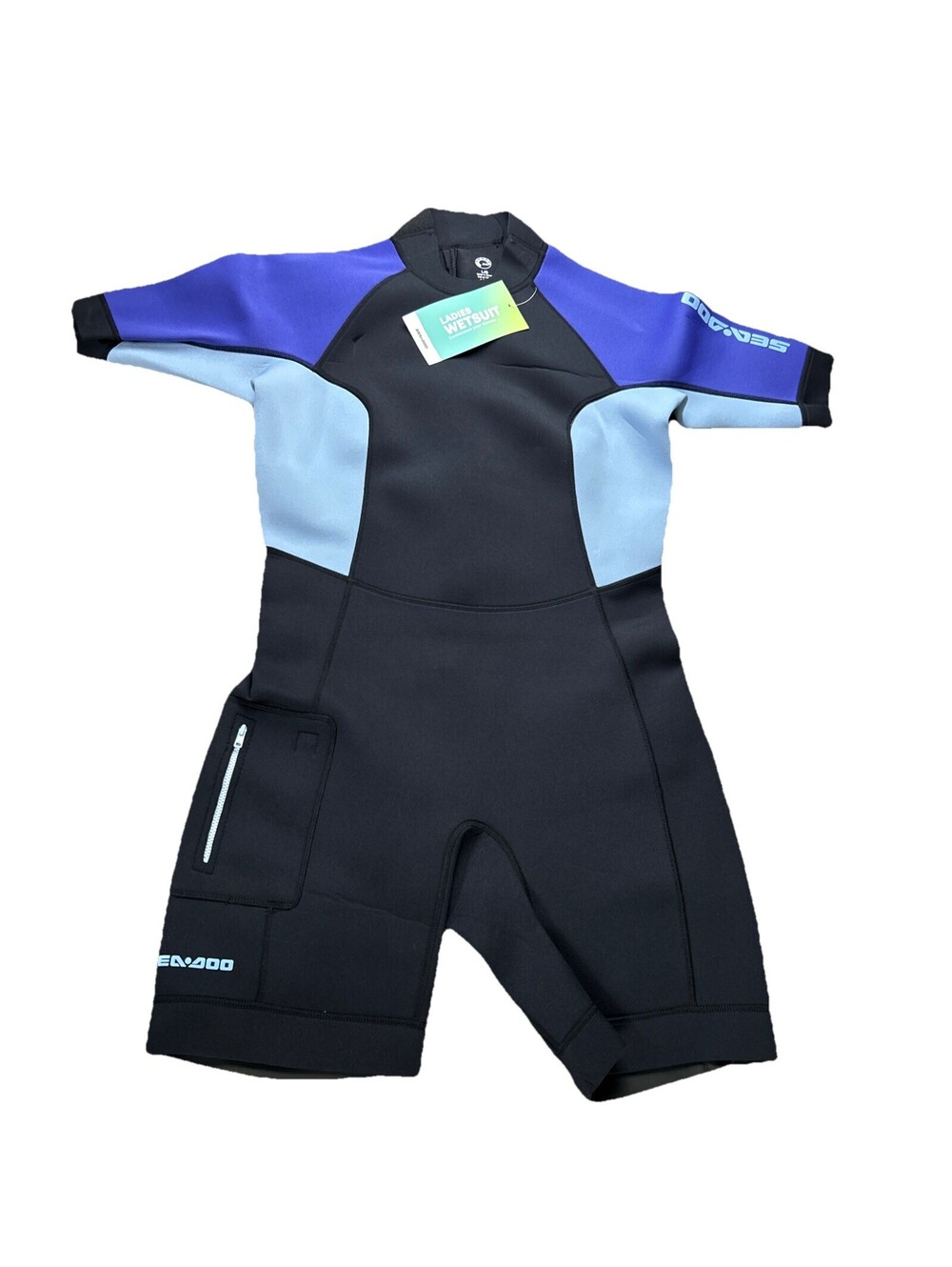 Sea-Doo Ladies Exotic Shorty Wetsuit 3mm Medium Deep Purple Women’s Water seadoo